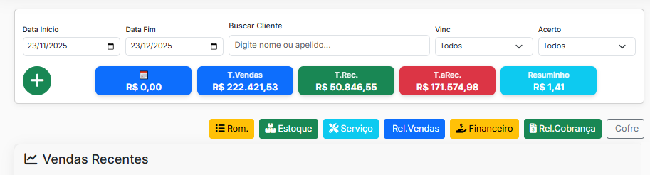 Lista de Vendas